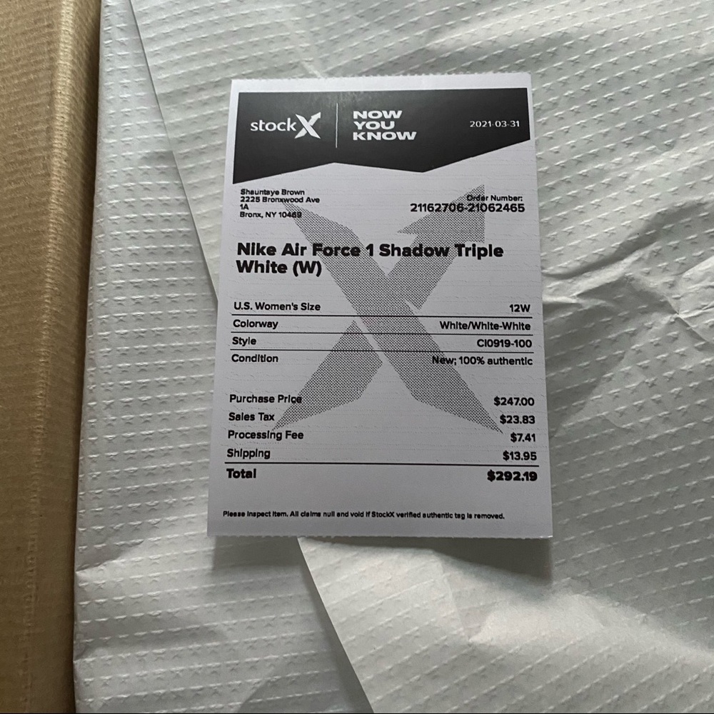 Brand new Air Force 1. Size 12 women.